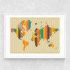 Imagine There's No Countries by Jazzberry Blue Medium White Frame