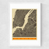 New York by Jazzberry Blue Medium White Frame