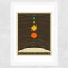 Solar System (brown) by Jazzberry Blue