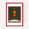Solar System (brown) by Jazzberry Blue