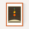 Solar System (brown) by Jazzberry Blue