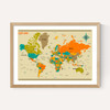 World Map by Jazzberry Blue