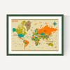 World Map by Jazzberry Blue
