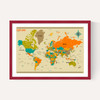World Map by Jazzberry Blue
