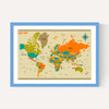 World Map by Jazzberry Blue