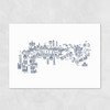 Thames Map Unframed Print