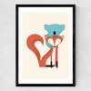 Fox & Koala Medium Black Frame