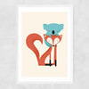 Fox & Koala Narrow White Frame