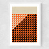Tri Graphic Medium White Frame