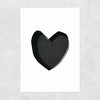 Black Heart Unframed Print