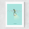 Under the Sea - Float by Jason Ratliff Medium White Frame