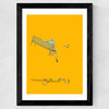 With the Pidgeons - Float by Jason Ratliff Wide Black Frame