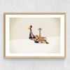 Giraffe - Walking Shadows Medium Oak Frame