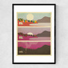 Campfire by Jazzberry Blue Narrow Black Frame