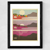 Campfire by Jazzberry Blue Wide Black Frame