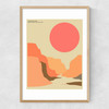 Grand Canyon by Jazzberry Blue Narrow Oak Frame