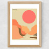 Grand Canyon by Jazzberry Blue Wide Oak Frame