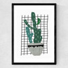 Cactus Medium Black Frame