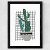 Cactus Wide Black Frame