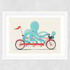 My Red Bike Wide White Frame
