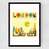London, England by Jazzberry Blue Medium Black Frame