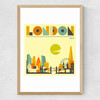 London, England by Jazzberry Blue Medium Oak Frame