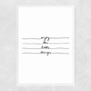 Little Things Narrow White Frame