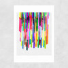 Colourful Stripes 4 Unframed Print