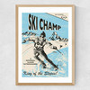 Ski Champ Medium Oak Frame