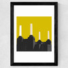 Battersea Power Station Wide Black Frame