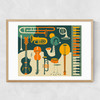 All That Jazz Narrow Oak Frame