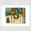 All That Jazz Wide White Frame