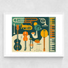 All That Jazz Medium White Frame