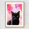 Oak Cat Medium Oak Frame