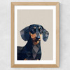 Daschund Wide Oak Frame