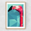 Flamingo Head Narrow Oak Frame