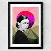 Frida Sunrise Wide Black Frame