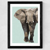 Elephant by Studio Cockatoo Wide Black Frame
