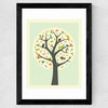 Tree of Life Wide Black Frame