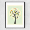 Tree of Life Narrow Black Frame