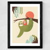 Mama Sloth Wide Black Frame
