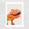 T Rex Narrow White Frame