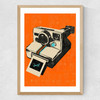 Retro camera Medium Oak Frame