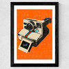 Retro camera Wide Black Frame