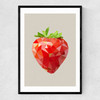 Strawberry Narrow Black Frame