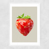 Strawberry Narrow White Frame