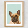 Frenchie 2 Wide Oak Frame