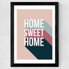 Home Sweet Home by Native State Wide Black Frame