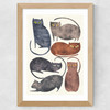 Cats Wide Oak Frame