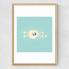 Floating Medium Oak Frame